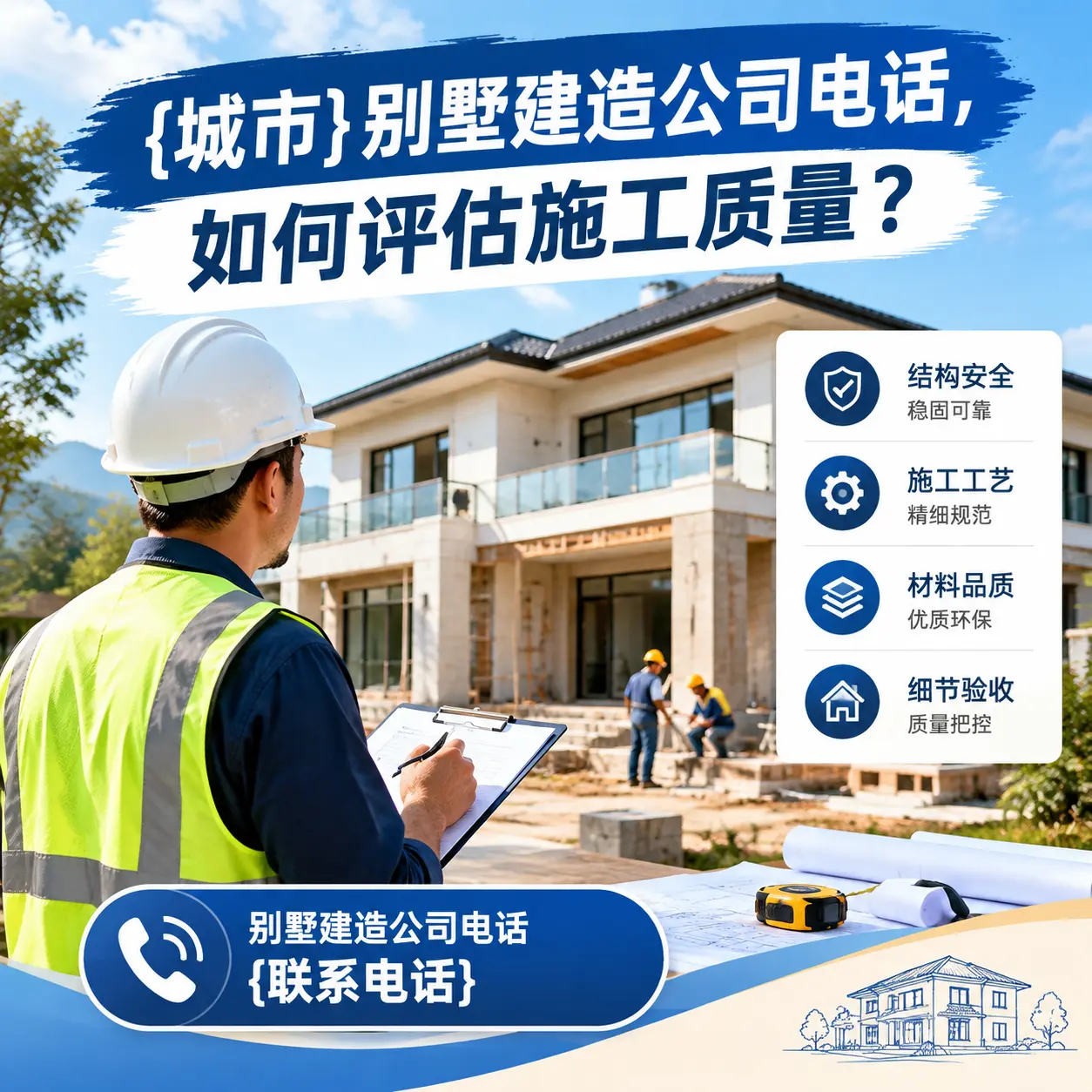 万山别墅建造公司电话，如何评估施工质量？