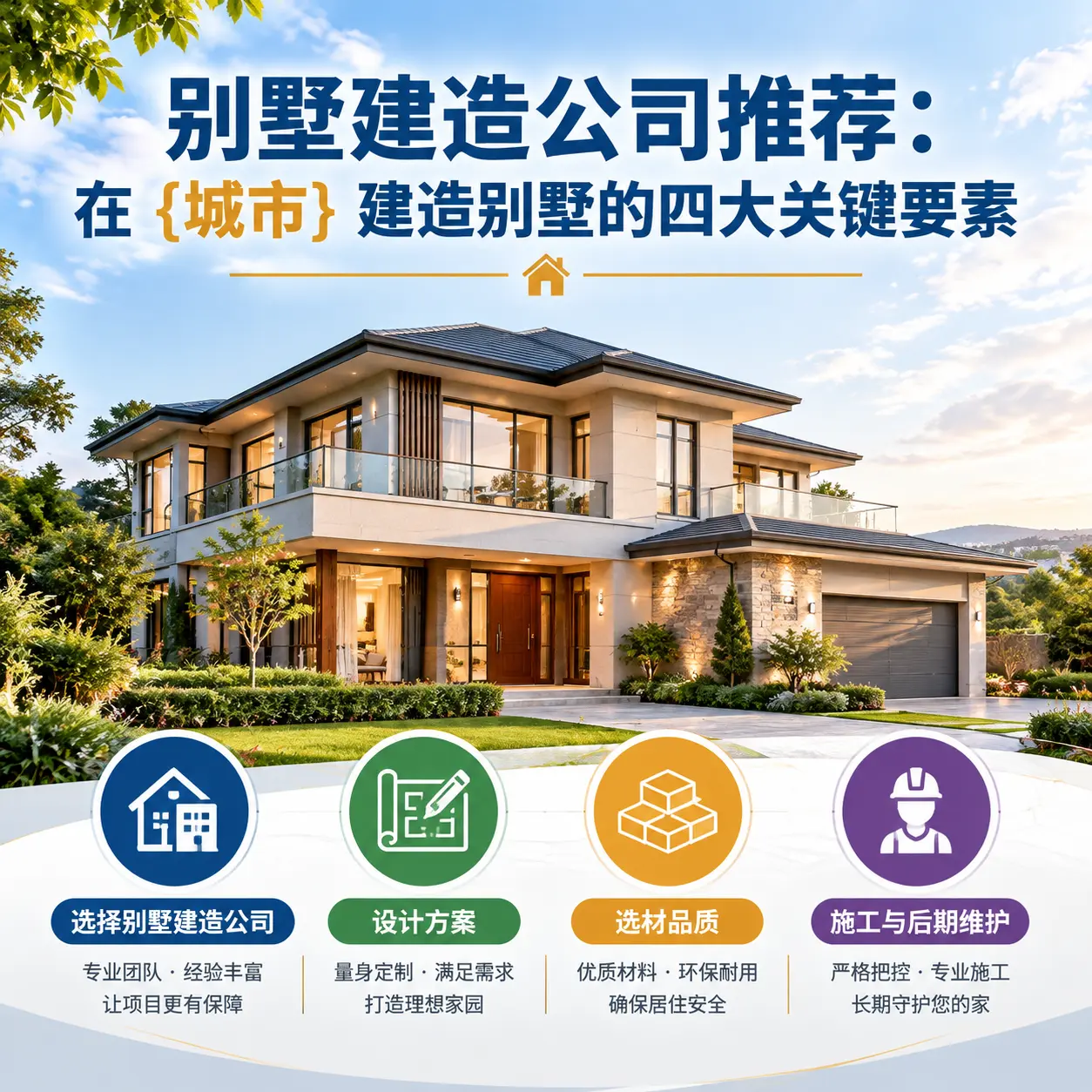 别墅建造公司推荐:在 万山 建造别墅的四大关键要素