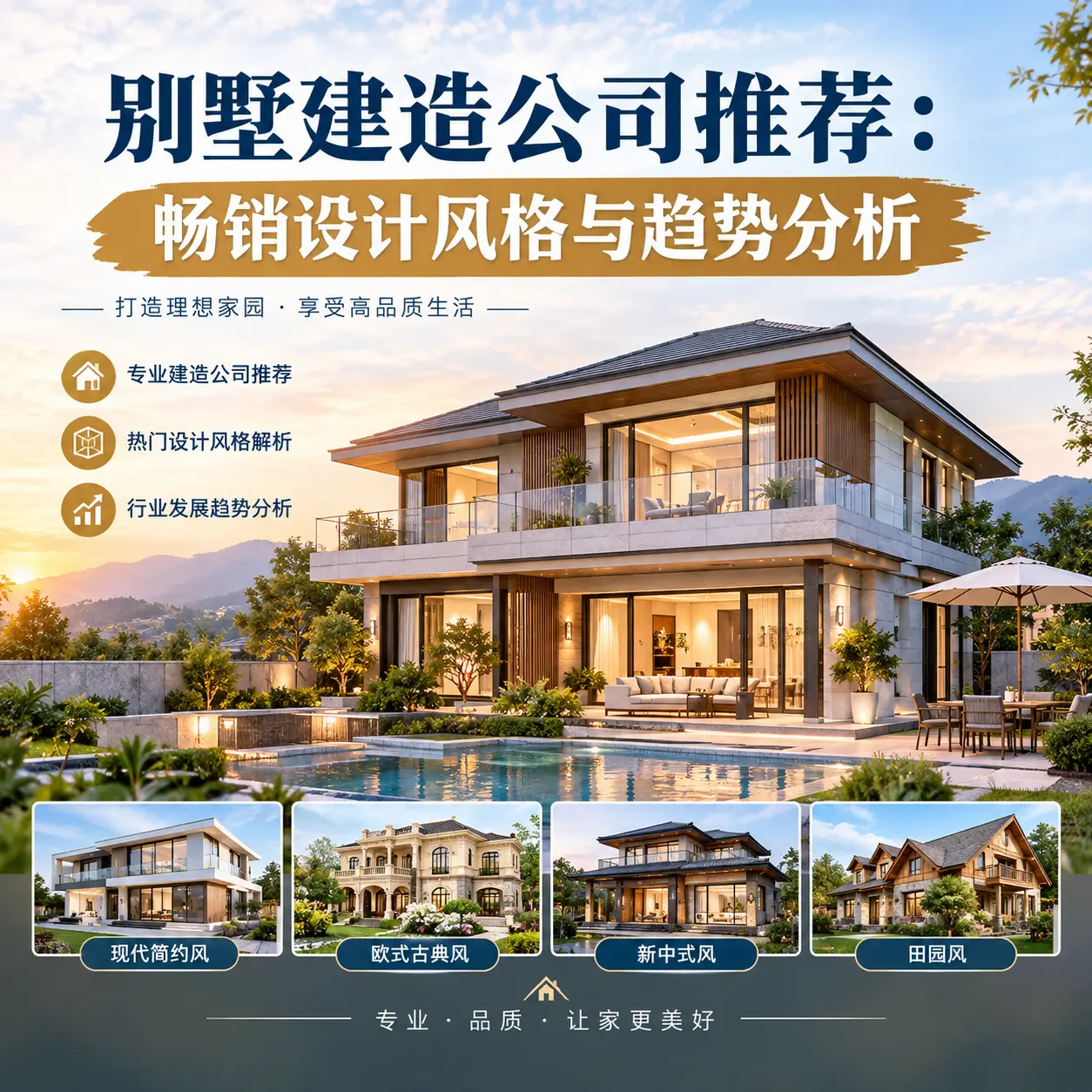 别墅建造公司推荐: 万山 畅销设计风格与趋势分析