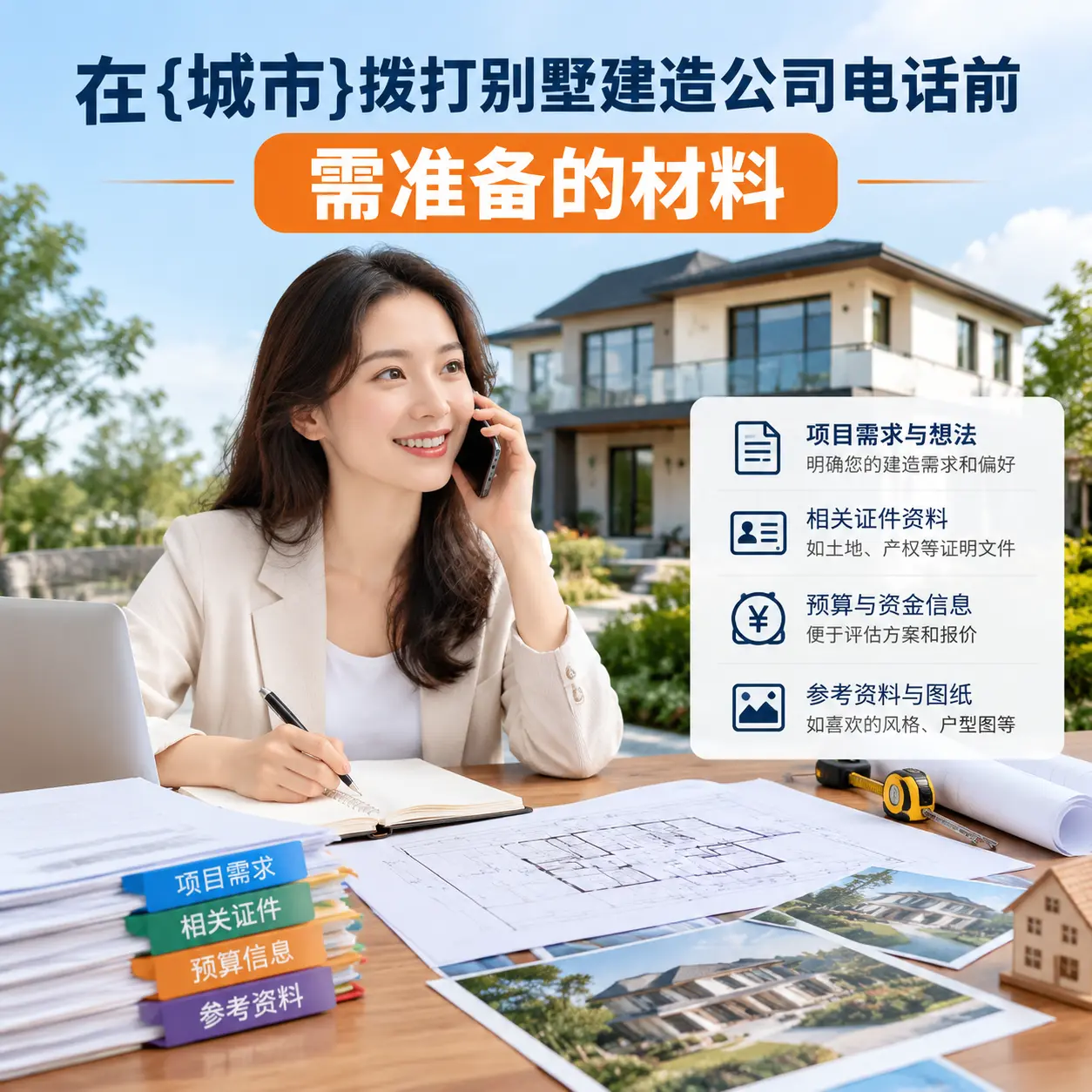 在万山拨打别墅建造公司电话前需准备的材料