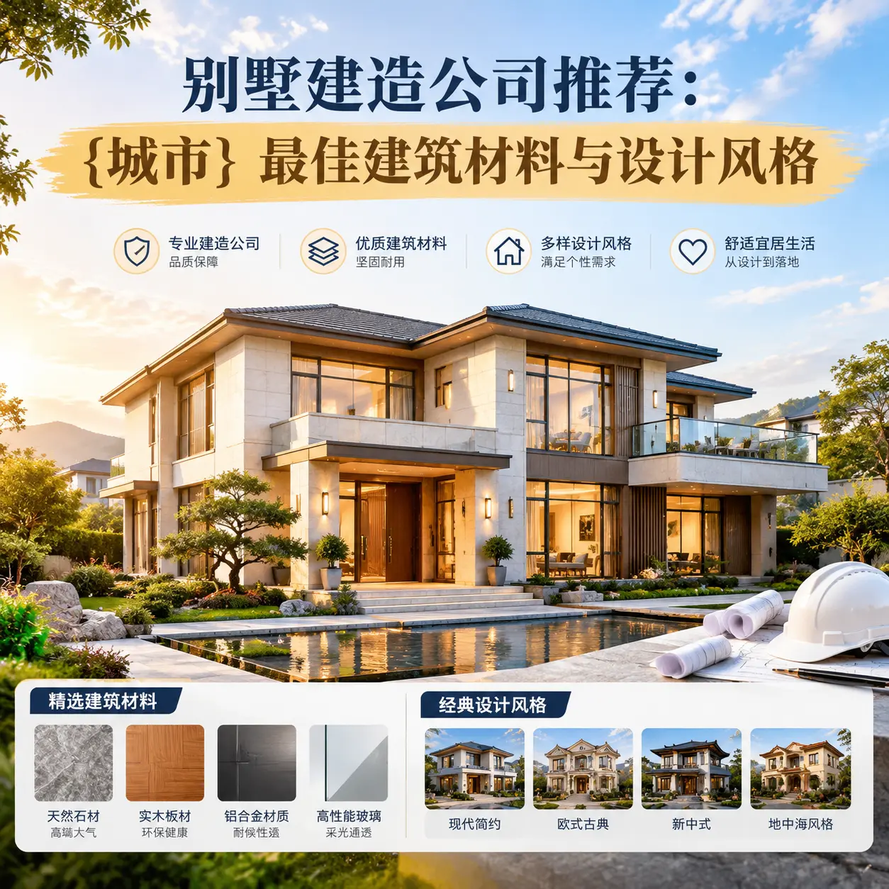 别墅建造公司推荐： 万山 最佳建筑材料与设计风格
