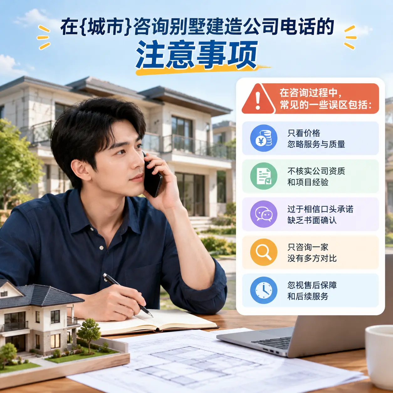 在万山咨询别墅建造公司电话的注意事项