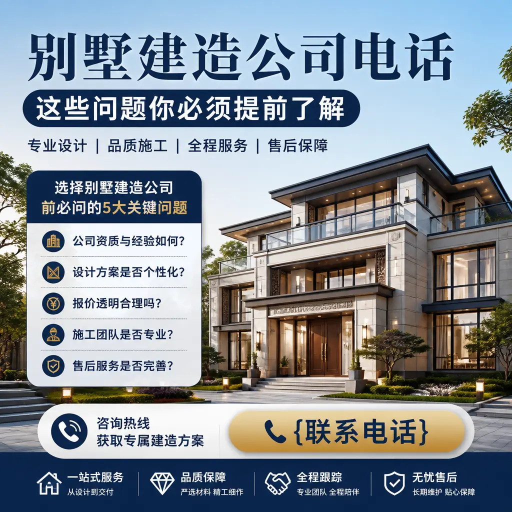 万山别墅建造公司电话,这些问题你必须提前了解