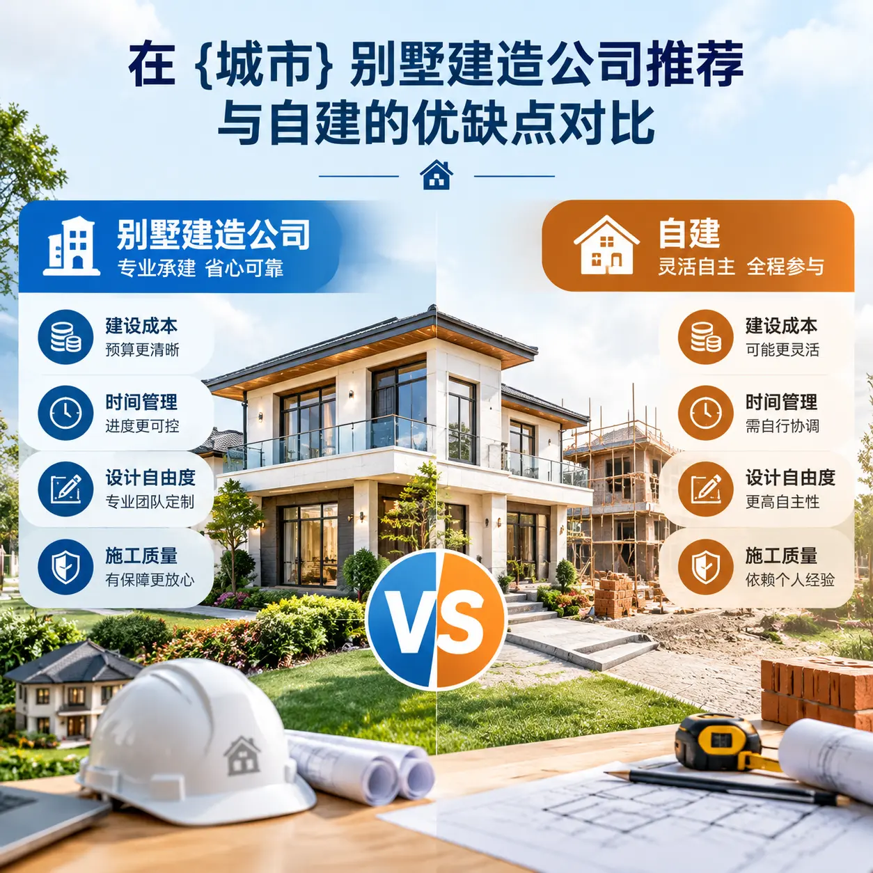 在 万山 别墅建造公司推荐与自建的优缺点对比